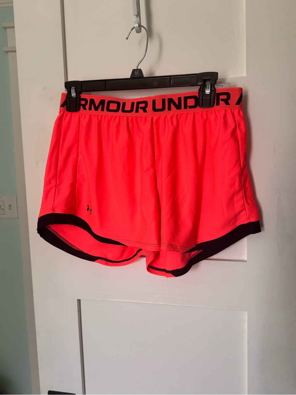 Under Armour Women's Bright Neon Orange Performance Shorts